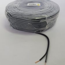 Speaker cable (100m) BLACK with white tracer line 0.75mm