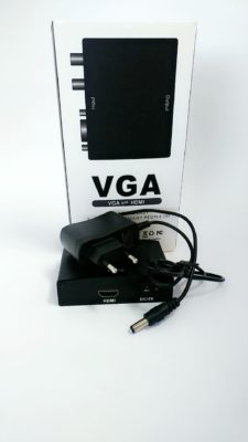 VGA TO HDMI CONVERTER BOX WITH POWER SUPPLY