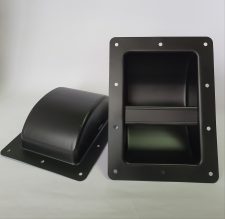 Speaker box/ cabinet HANDLE black metal HEAVY DUTY square - EACH